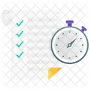 Projektfrist Projektzeitplan Arbeitsplan Symbol