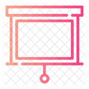 Projektionsleinwand Prasentation Bildung Icon