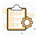 Auftragsmanagement Auftragsabwicklung Planung Symbol