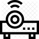 Projektor Wechselstrom Audiobuchse Symbol