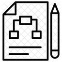 Flussdiagramm Projektplan Schreiben Symbol