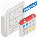 Projektplan Projektmanagement Workflow Planung Symbol