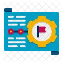 Projektplan Projektmanagement Workflow Icon