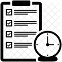 Projekt Zeitplan Aufgabe Symbol