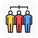 Unternehmen Team Farbe Symbol