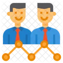 Geschaftsmann Analytik Fortschritt Symbol
