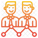 Geschaftsmann Analytik Fortschritt Symbol