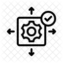 Projektumfang Management Ziele Symbol