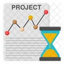 Projektzeit Projektdauer Projektzeitplan Icon