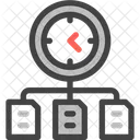 Projektdauer Bearbeitungszeit Projekttermin Symbol