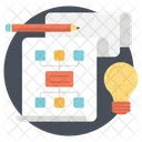 Fluxo De Trabalho Sitemap Rede Ícone