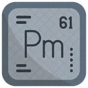 Promethium Chemistry Periodic Table Icon