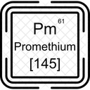 Promethium Tableau Periodique Chimie Icône