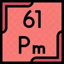 Promethium Periodic Table Chemistry Icon