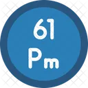 Promethium Periodic Table Chemistry Icon