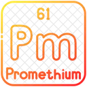 Promethium Chemistry Periodic Table Icon