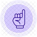 Promise Hand Color Circle Icon Icon