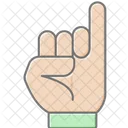 Promise Hand Lineal Color Icon Icon