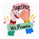 Promise Together Friendship Icon