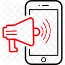 Promocion Movil Publicidad Campana De Marketing Icono