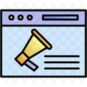 Promote Website Announcement Advertising Icon