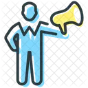 Promoting Business Plan Businessman Icon