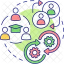 Peer To Peer Learning Promoting Icon