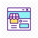 Promoting Store Online Marketplace Website Icon
