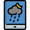 Movil Lluvia Clima Icono