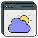 Pronóstico del tiempo en línea  Icono