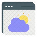 Pronóstico del tiempo en línea  Icono