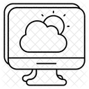 Pronóstico del tiempo en línea  Icono
