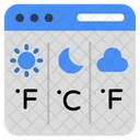 Pronóstico del tiempo en línea  Icono