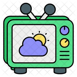 Pronóstico del tiempo por televisión  Icono