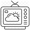 Pronostico Del Tiempo Por Television Pronostico Del Tiempo Por Television Clima Nublado Icono