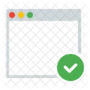 Concluido Marca De Selecao Janela Ícone
