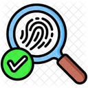 Proof Crime Fingerprint Icon