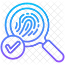 Proof Crime Fingerprint Icon