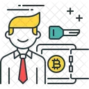 Proof Of Stake Bitcoin Key Icon