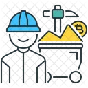 Proof Of Work Bitcoin Mining Icon