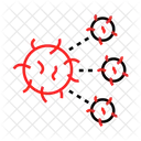 Propagacao Coronavirus Virus Ícone