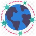 Pandemia Epidemia Terra Ícone
