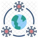Propagation du coronavirus  Icône