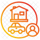 Properties House Car Icon