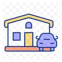 Property Home Car Icon