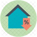 Property Rate Decrease Icon