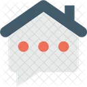 Chat Bubble House Icon