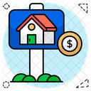 Property Board Roadboard Hoarding Icon