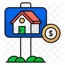 Property Board Roadboard Hoarding Icon