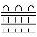 Property Boundary Yard Fence Privacy Fence Icon
